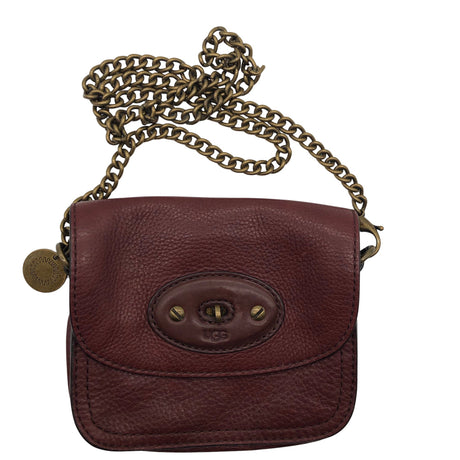 Unisex Ugg - Shoulder bag, size Mini - Wine red ()