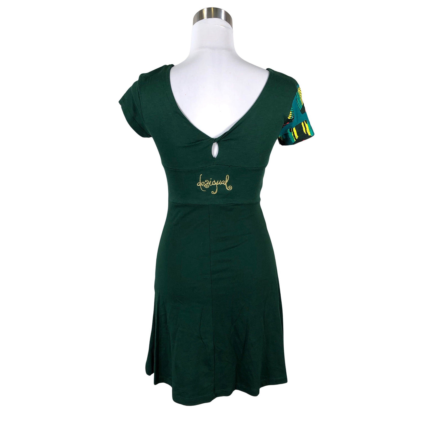 Unisex Desigual - Tricot dress, size 36 - Green (2)
