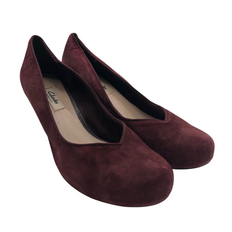 Unisex Clarks - High heels, size 39 - Wine red (2)