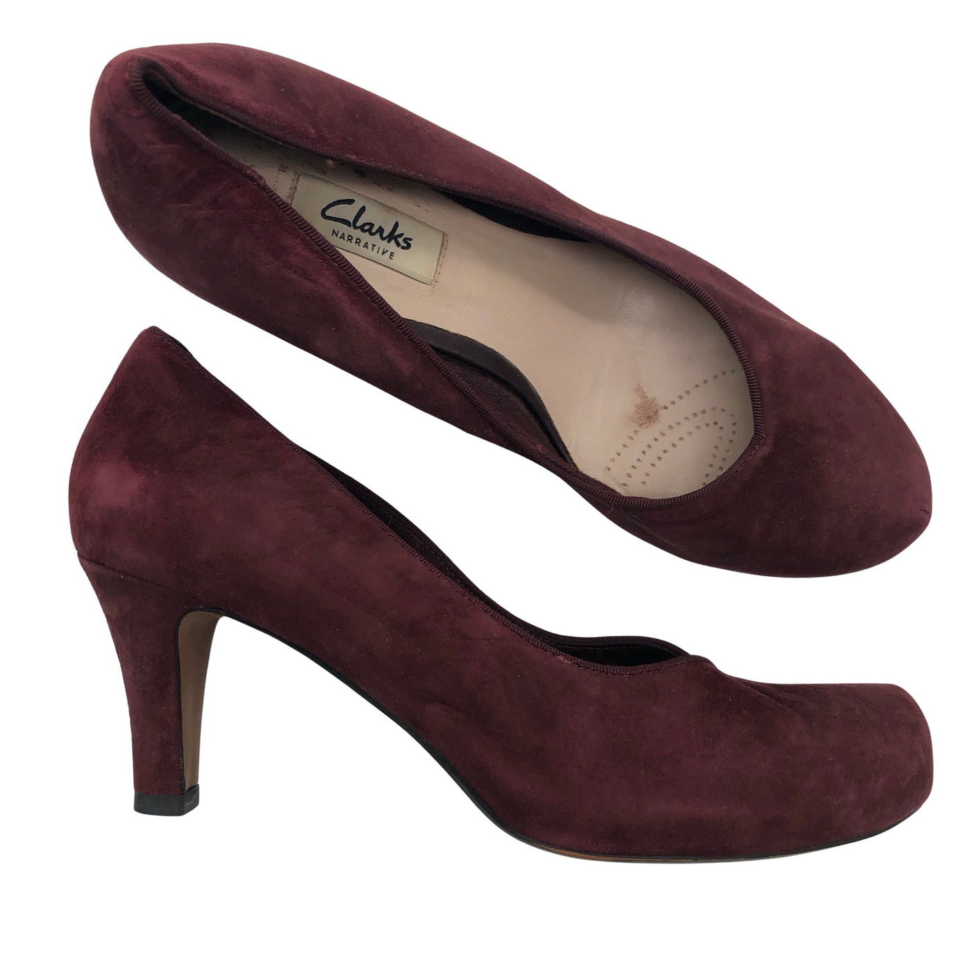 Unisex Clarks - High heels, size 39 - Wine red (1)