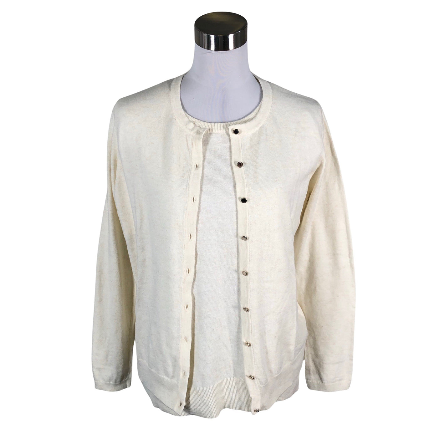 Unisex Your Face - Cardigan, size 40 - Natural white (1)