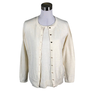 Unisex Your Face - Cardigan, size 40 - Natural white (1)