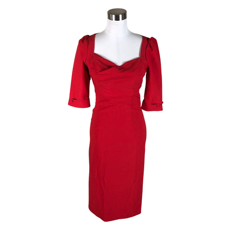 Unisex Collectif Vintage - Sheath dress, size 36 - Red ()