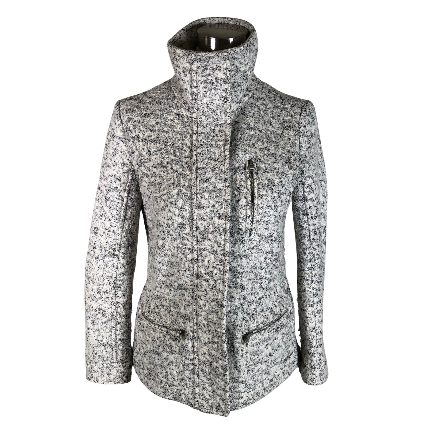 Unisex Calvin Klein Jeans - Wool coat, size 34 - Gray (1)