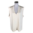 Unisex Massimo Dutti - Tricot tank top, size 36 - Beige ()