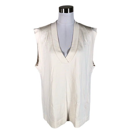 Unisex Massimo Dutti - Tricot tank top, size 36 - Beige ()