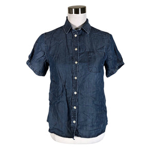 Unisex Boomerang - Short-sleeved blouse, size 36 - Blue (1)