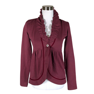 Unisex House of Lola - Sweat jacket, size 34 - Wine red (1)