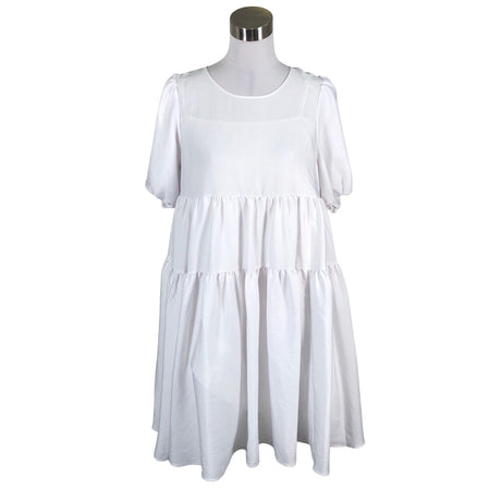 Unisex COS - Schiffon dress, size 40 - White ()