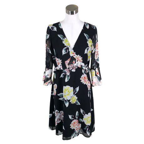 Unisex French Connection - Schiffon dress, size 40 - Black ()