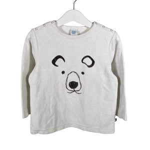 Unisex Sanetta - Sweatshirt, size 104 - 110 - White (1)