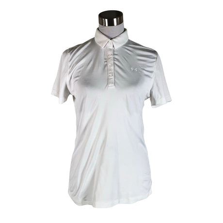 Unisex Under Armour - Sports shirt, short sleeve, size 38 - White ()