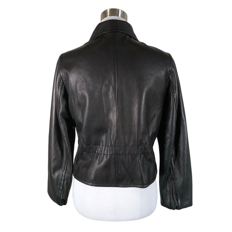 Unisex Hugo Boss - Leather jacket, size 36 - Black (2)