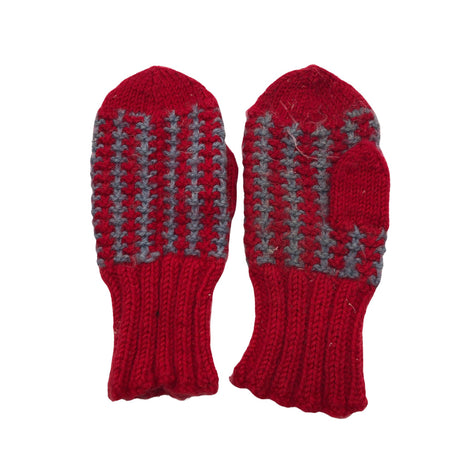 Unisex Handmade - Mittens, size 5 - 8 vuotta - Red ()
