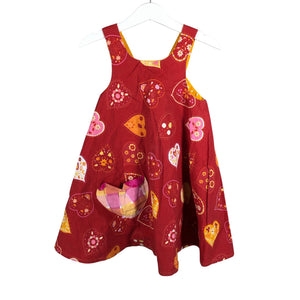 Unisex Poikue - Dress, size 104 - 110 - Red (1)