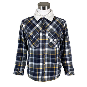 Unisex Hurley - Flannel shirt, size S - Black (1)