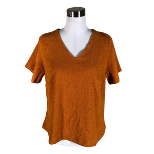 Unisex NOSH - Short-sleeved blouse, size 40 - Orange (1)