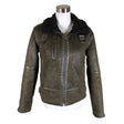 Unisex Pepe Jeans - Leather jacket, size 36 - Green ()