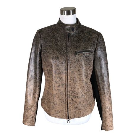 Unisex Desigual - Leather jacket, size 40 - Brown ()