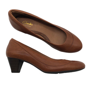 Unisex Clarks - High heels, size 37 - Brown (1)