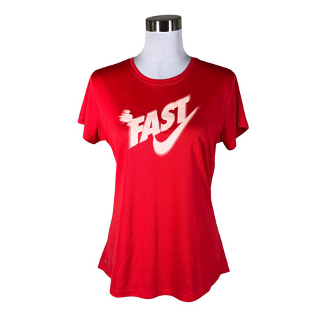Unisex Nike - Sports shirt, short sleeve, size 40 - Red ()