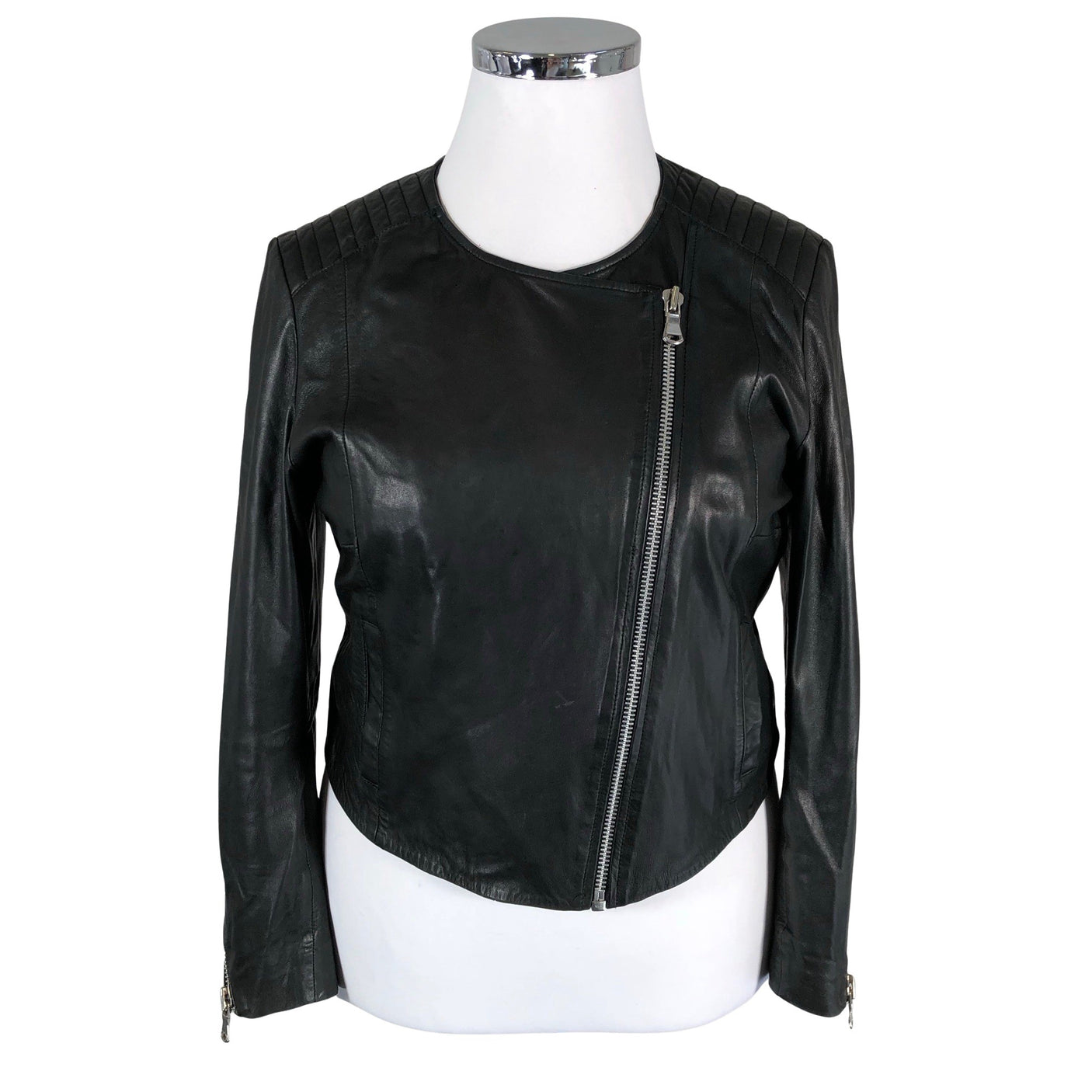 Unisex Mos Mosh - Leather jacket, size 42 - Black (1)