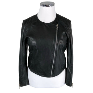 Unisex Mos Mosh - Leather jacket, size 42 - Black (1)