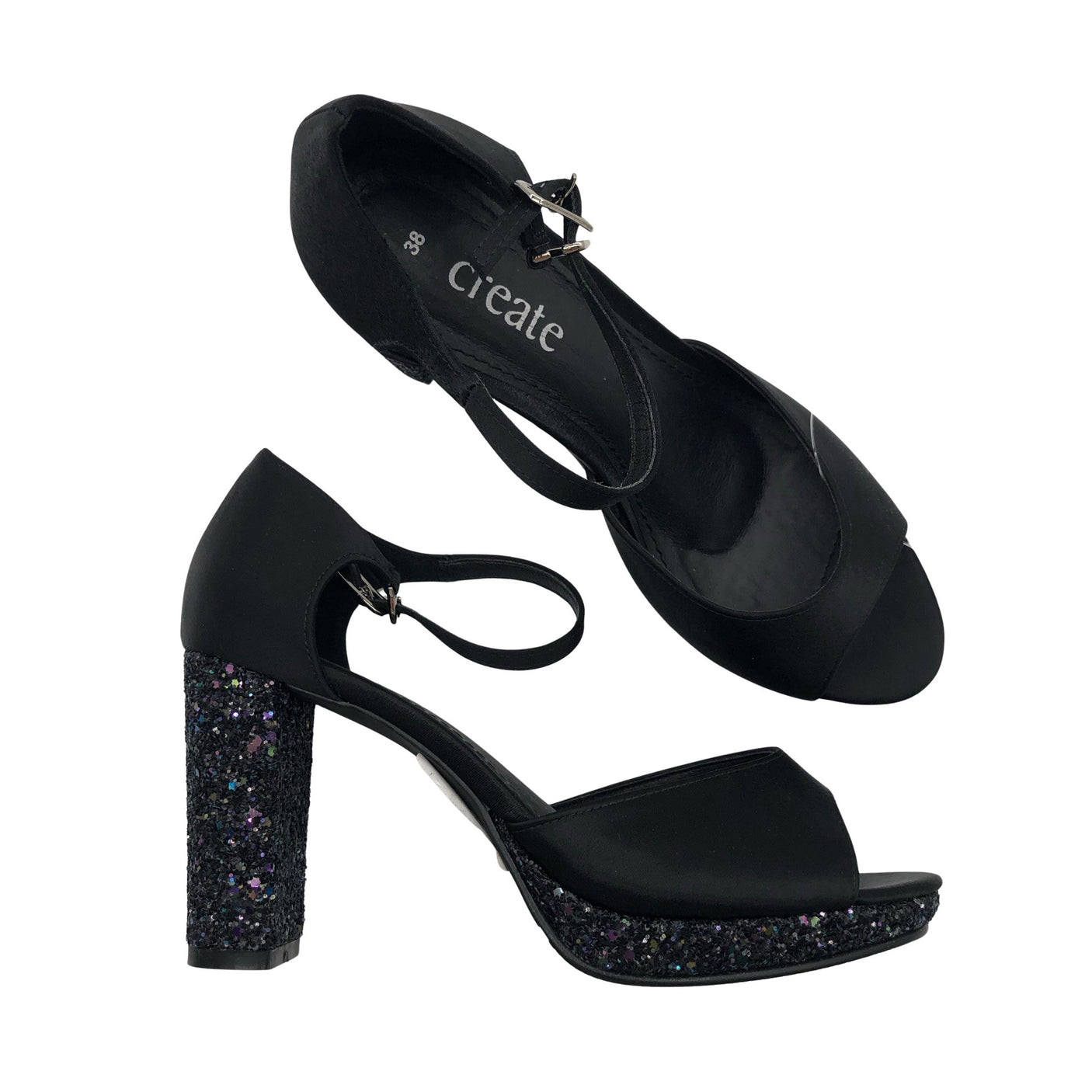 Unisex Create - Evening high heels, size 38 - Black (1)