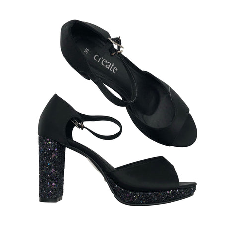 Unisex Create - Evening high heels, size 38 - Black ()