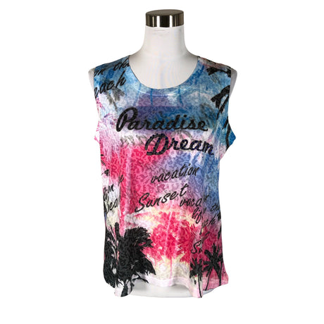 Unisex Punt Roma - Tricot tank top, size 40 - Blue ()
