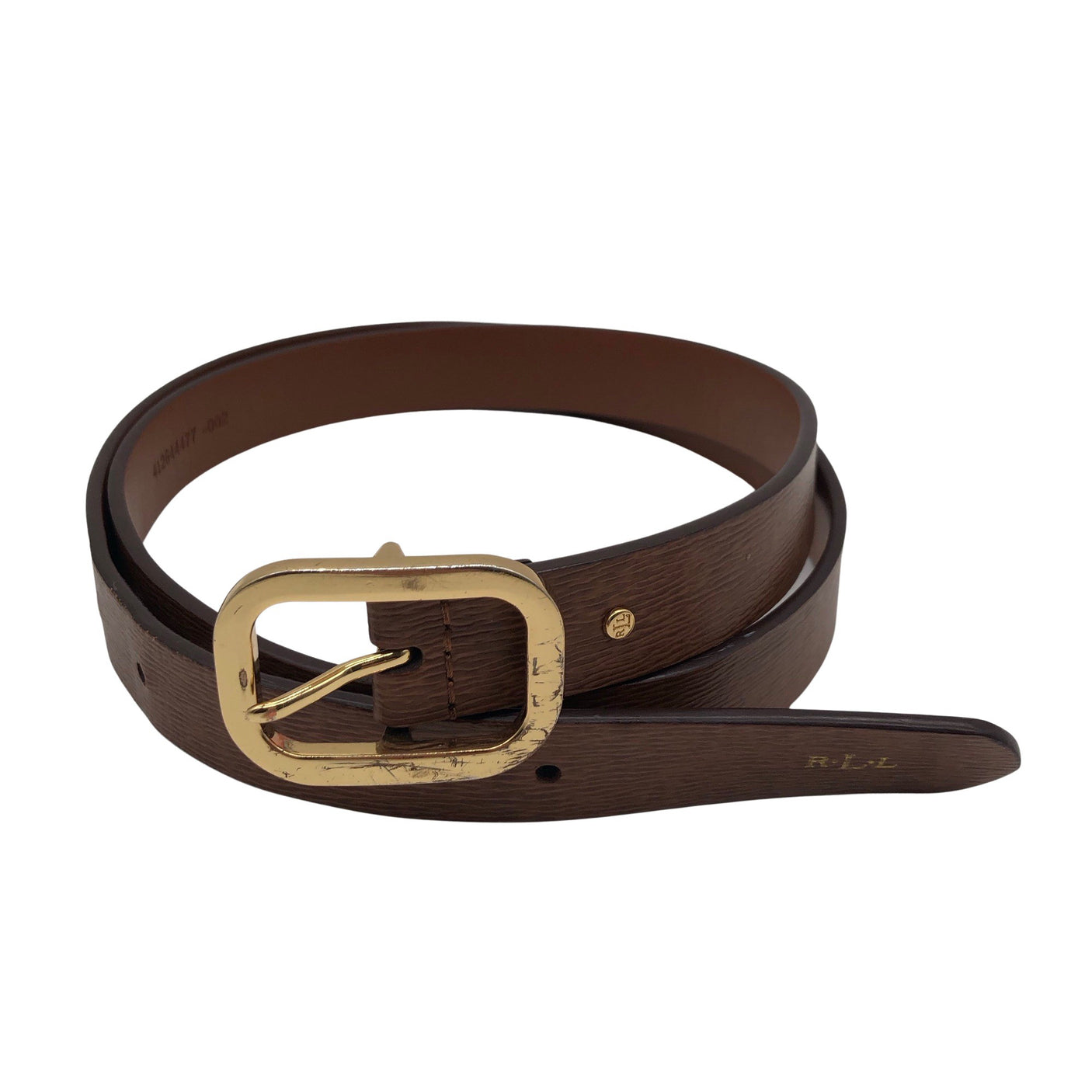 Unisex Lauren Ralph Lauren - Leather belt, size No size - Brown (1)