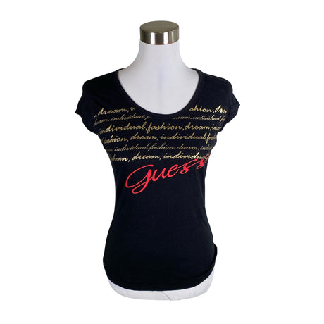 Unisex Guess - T-shirt, size 38 - Black ()