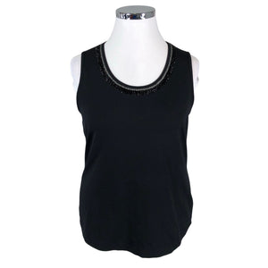 Unisex Taifun - Tricot tank top, size 44 - Black (1)
