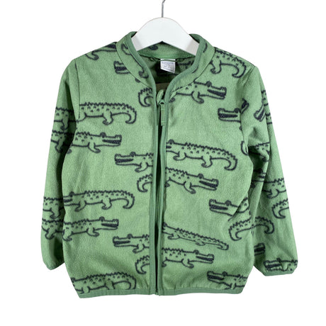 Unisex Lindex - Fleece jacket, size 104 - 110 - Green ()
