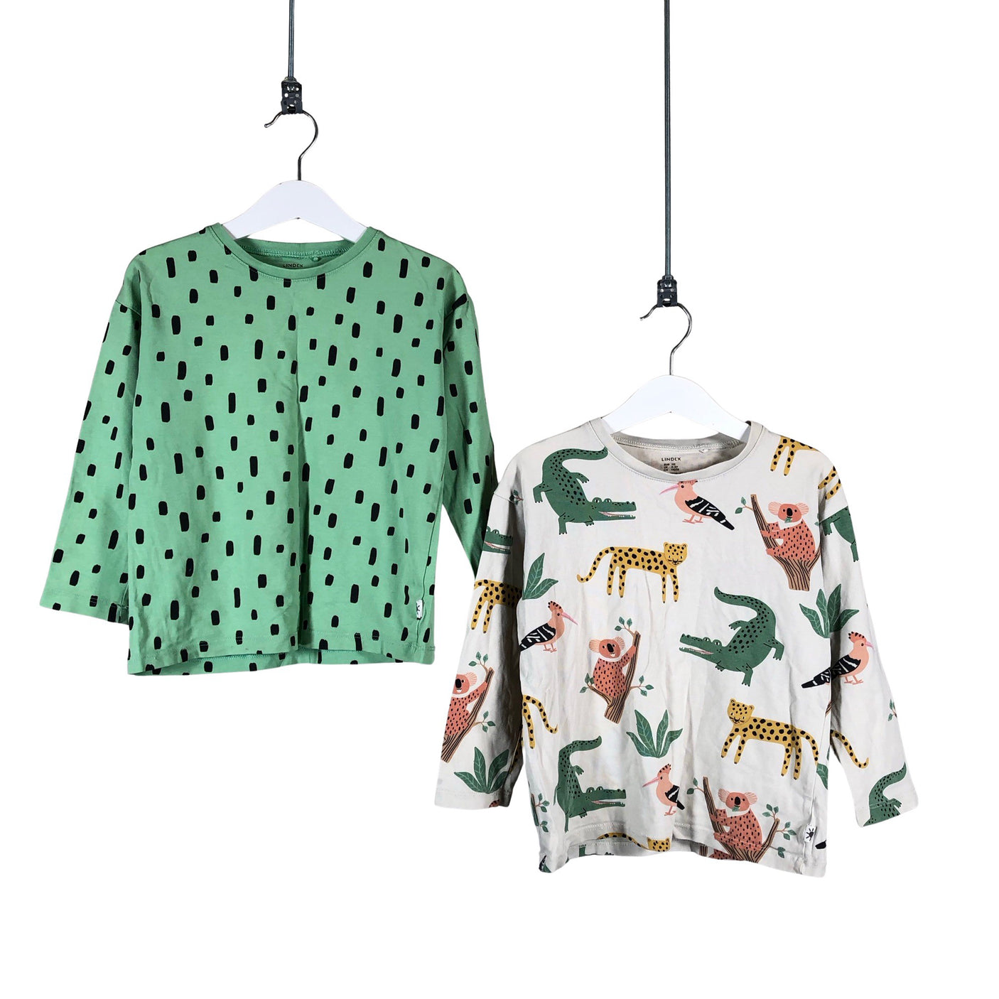 Unisex Lindex - Tricot shirt, size 104 - 110 - Green (1)