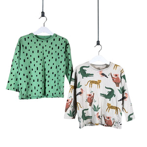 Unisex Lindex - Tricot shirt, size 104 - 110 - Green (1)