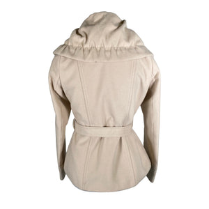 Unisex Mosaic - Wool coat, size 36 - Beige (2)