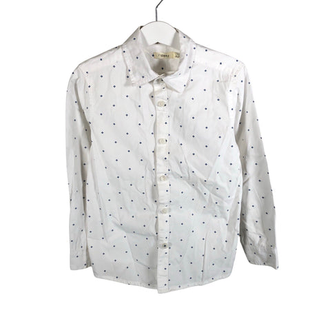Unisex Sfera - Collared shirt, size 110 - 116 - White ()