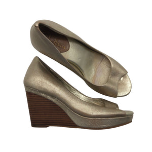Unisex Cole Haan - Wedge sandals, size 38 - Gold (1)
