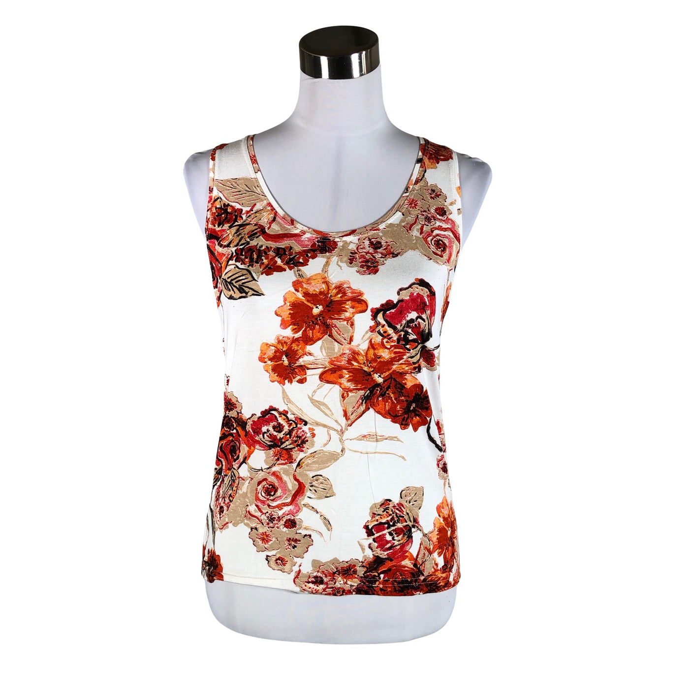 Unisex Monica Braghini - Tricot tank top, size 38 - Natural white (1)
