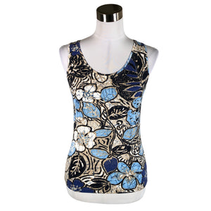 Unisex Monica Braghini - Tricot tank top, size 36 - Blue (1)