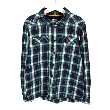 Unisex Polarn O. Pyret - Flannel shirt, size 146 - 152 - Blue ()