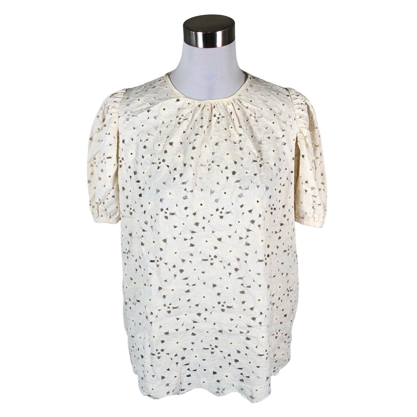 Unisex Mos Mosh - Short-sleeved blouse, size 40 - Natural white (1)