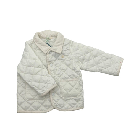 Unisex Benetton - Quilted jacket, size 68 - 74 - White ()