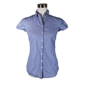 Unisex Tommy Hilfiger - Short-sleeved blouse, size 36 - Blue (1)