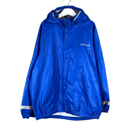 Unisex Didriksons - Rain jacket, size 134 - 140 - Blue ()