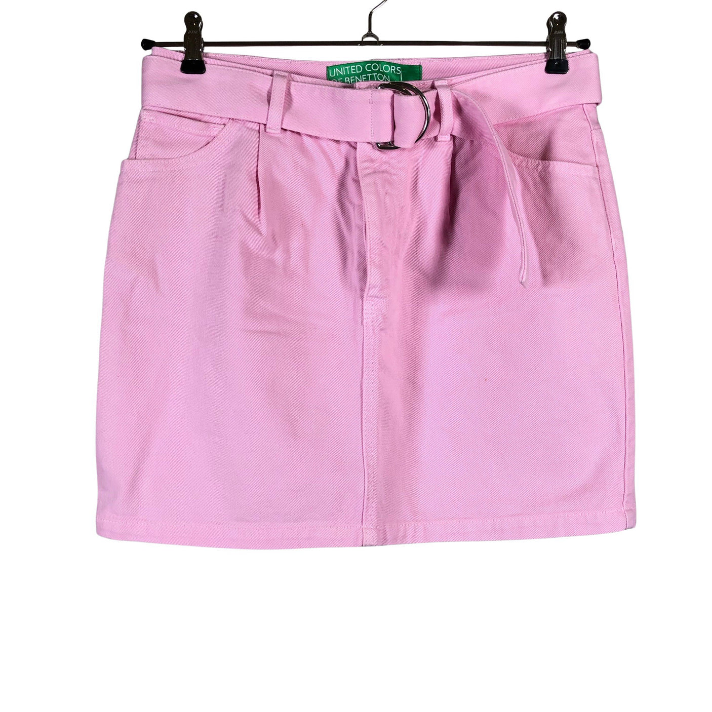 Unisex Benetton - Denim skirt, size 38 - Light pink (1)