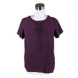 Unisex Marks&Spencer - Short-sleeved blouse, size 38 - Violet ()