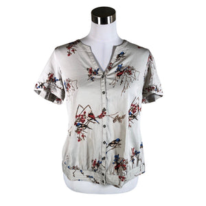 Unisex Fat Face - Short-sleeved blouse, size 40 - Gray (1)