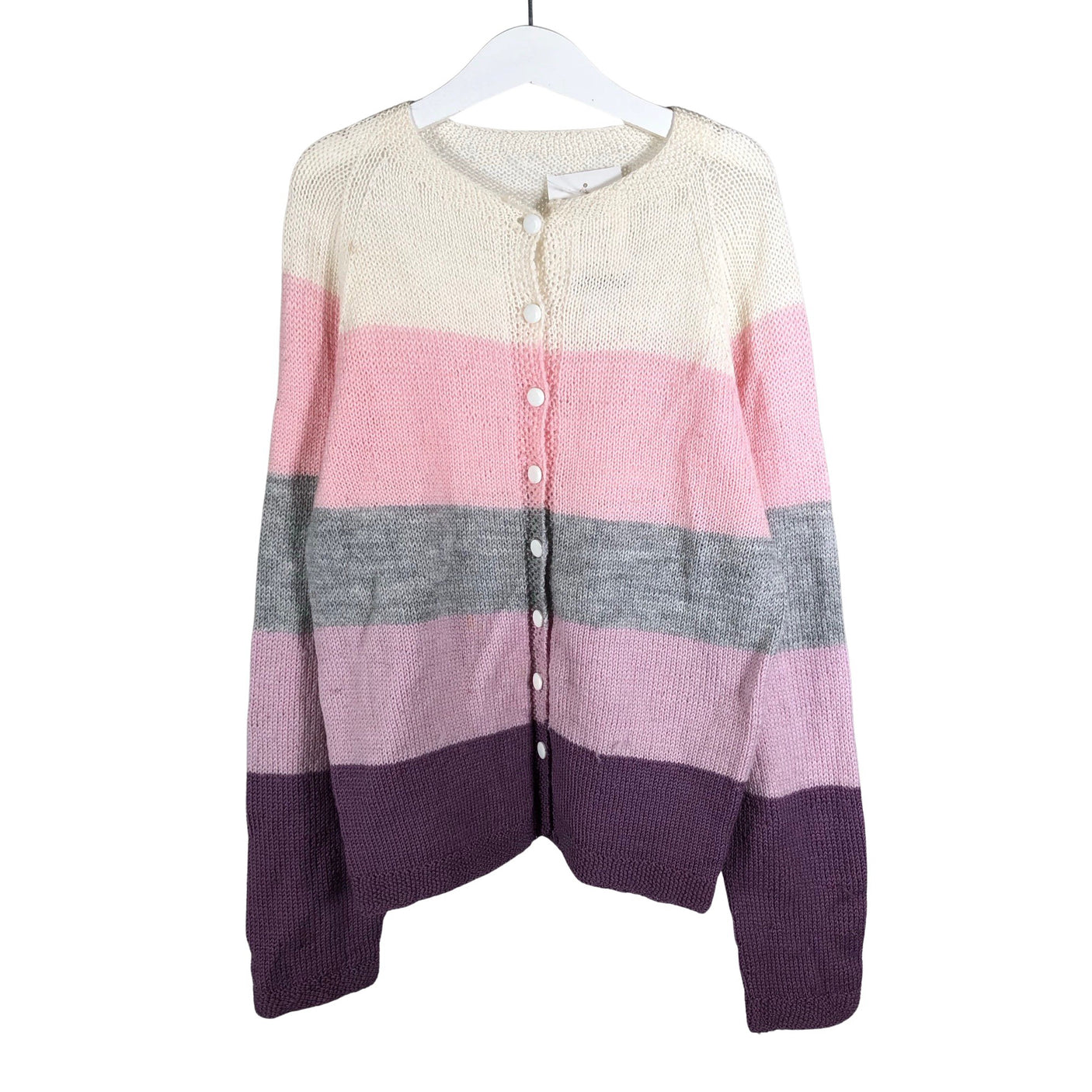 Unisex Handmade - Cardigan, size 140 - 146 - Light pink (1)